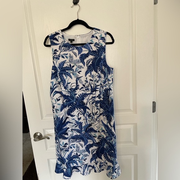 Talbot’s TropicalPalm Sheath with Ruffled Hem - Picture 5 of 10